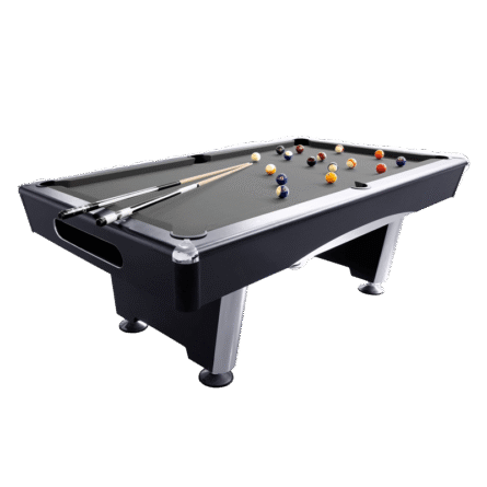 billard US américain triumph noir 7 ft transparent