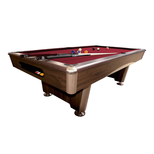 billard triumph brun 8ft tapis bordeaux transparent