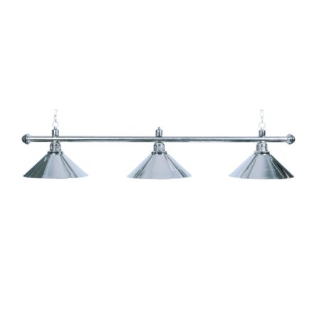 Luminaire billard chrome 3 globes
