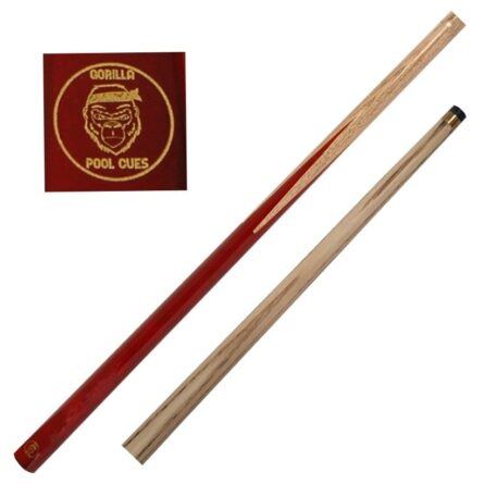 Queue de billard anglais ou snooker 132 cm rouge bordeaux frêne procédé 8,5 mm