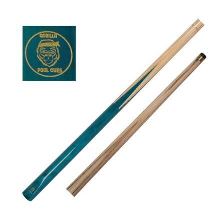 queue de billard gorilla mg blue 2 pièces 147 cm procédé 8,5 mm
