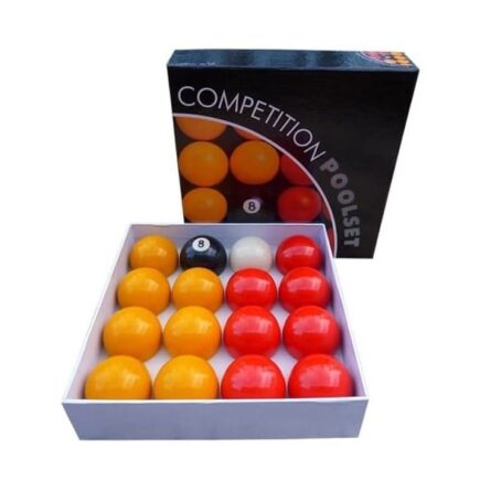 jeu de billes pool anglais jaune et rouge standard competition pool set billard pro