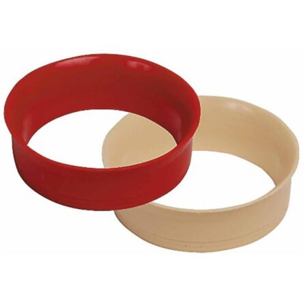 ronds billards évasés 57 mm rouge et blanc