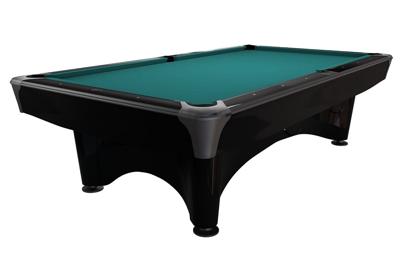 55-200-08-5-Billardtisch-Pool-Dynamic-IV-glaenzend-schwarz-blaugruen