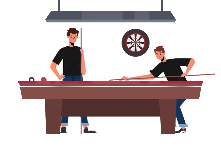 location de jeux d'intérieur billard borne arcade cibles fléchettes
