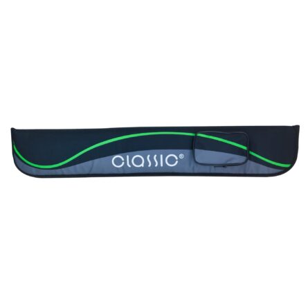 etui queues de billard housse de transport noire et verte pour deux queues