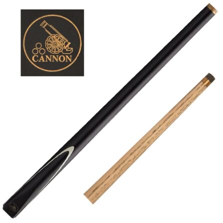 Queue de billard anglais snooker shadow noire et frêne000 145 cm 2 pièces viroles laiton procédé 9mm