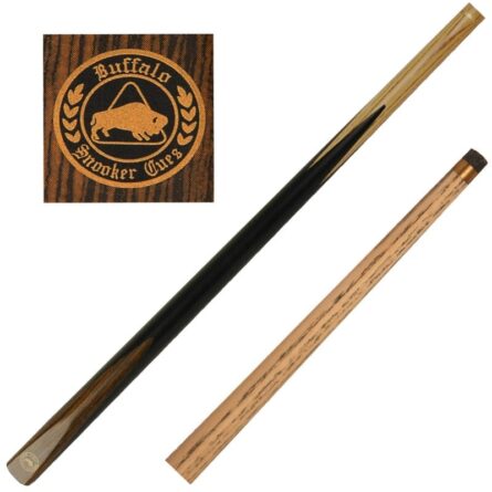 Queue de billard anglais Marcello bois frêne 145 cm 2 pièces viroles laiton procédé 9mm