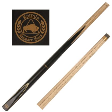 Queue de billard anglais British bois frêne 145 cm 2 pièces viroles laiton procédé 9mm