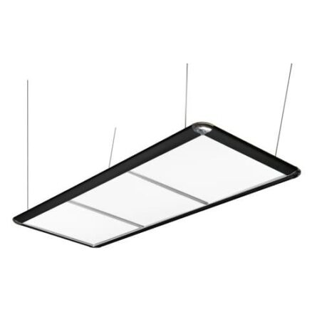 luminaire billard plat noir à led