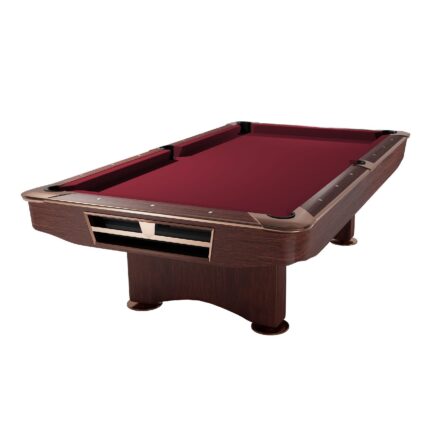 billard US competition II Acajou tapis bordeaux