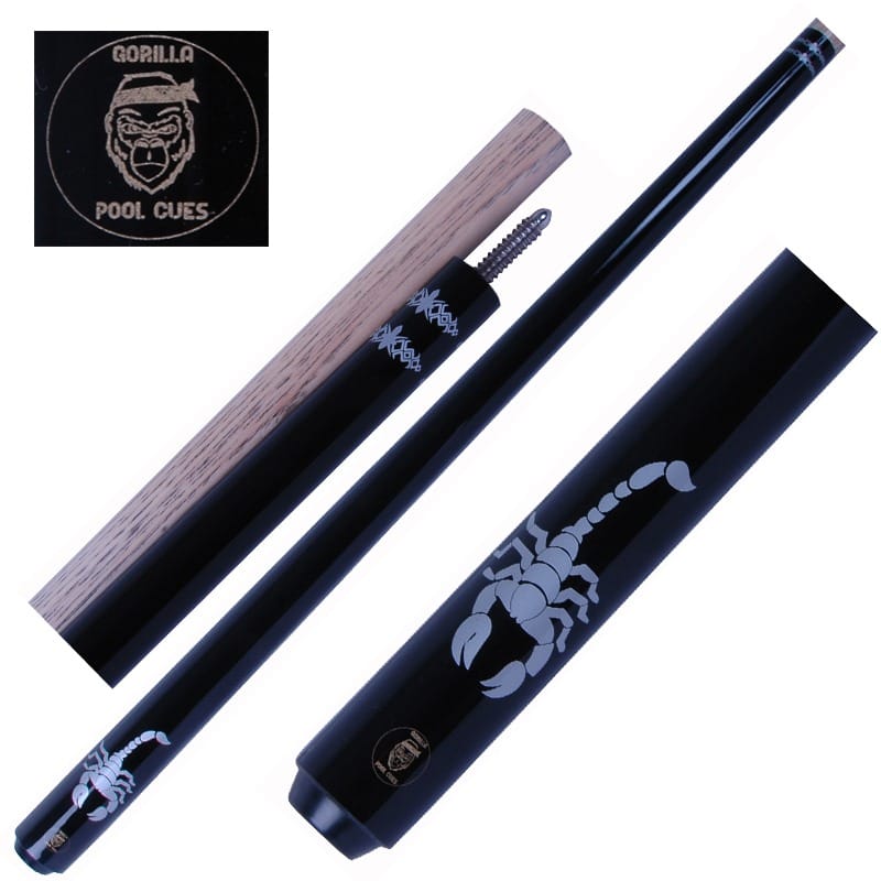 queue de billard GORILLA scorpion 2 pièces procédé 9mm