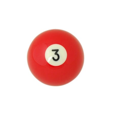 bille n°3 numéro 3 50.8mm billard pool anglais américaine