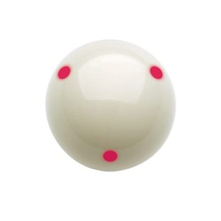 bille de billard blanche pro cup bille d'entrainement training à pois dots pro cup 48 mm pour billard pool anglais 50.8 mm
