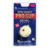 bille de billard blanche pro cup bille d'entrainement training à pois dots pro cup 48 mm pour billard pool anglais 50.8 mm sous blister