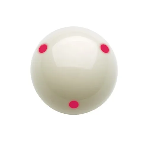 bille de billard blanche pro cup bille d'entrainement training à pois dots pro cup 48 mm pour billard pool anglais 50.8 mm