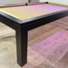 20230221_165734-min Billard Montfort LEWIS noir 220 cm avec tapis or gold champagne retour de billes centralisé par casier escamotable et plateau table avec décor incrusté en inox