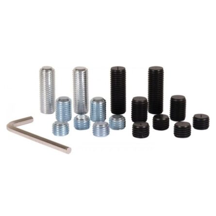 Kit 16 Vis/poids Universel officiel pour queues de billard Adam/Buffalo de 2,84g à 56,7gr
