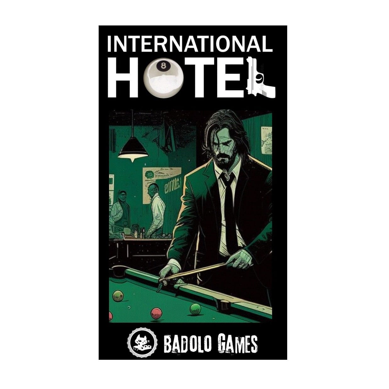 jeu de billard international hotel badolo games john wick cartes