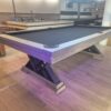 billard américain Dynamic Vienna industriel style acier noir et bois plateau table neuf