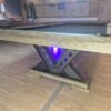 billard américain Dynamic Vienna industriel style acier noir et bois plateau table neuf