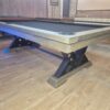 billard américain Dynamic Vienna industriel style acier noir et bois plateau table neuf