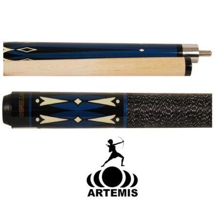 queue de billard américain Artemis Pearl Series blue