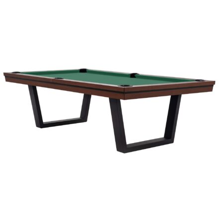 billard américain neuf rasson madrid brun bois pied noirs acier tapis de billard simonis vert