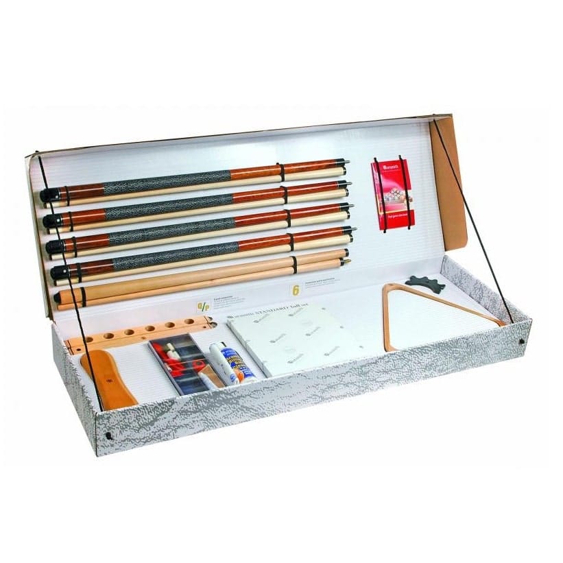 kit accessoires Aramith standard américain US billes queues porte queues brosse craie triangle