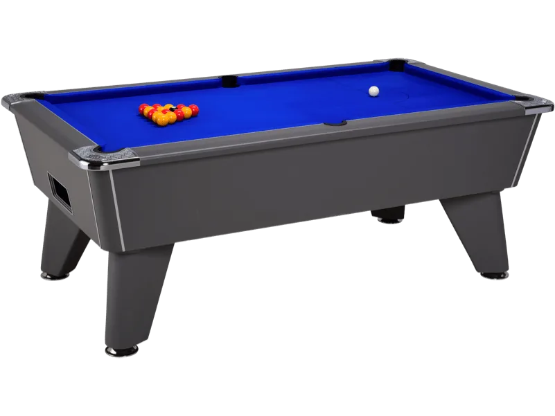 billard pool anglais café freplay DPT Omega gris tapis bleu