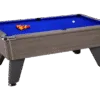 billard pool anglais café freplay DPT Omega chêne gris tapis bleu