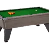 billard pool anglais café freplay DPT Omega chêne gris tapis vert jaune
