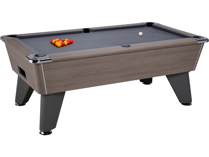 billard pool anglais café freplay DPT Omega chêne gris tapis gris