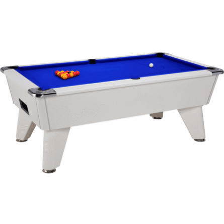 billard pool anglais café freplay DPT Omega blanc tapis bleu
