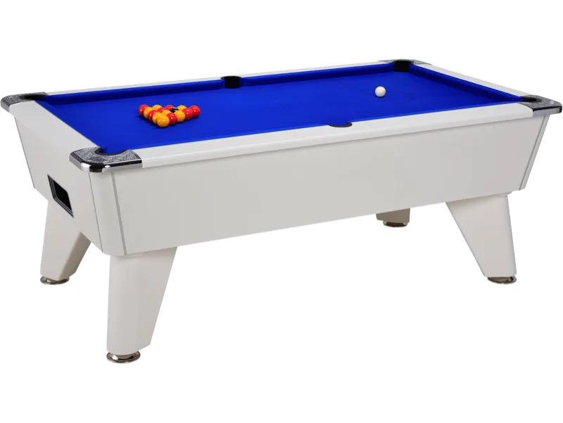 billard pool anglais café freplay DPT Omega blanc tapis bleu