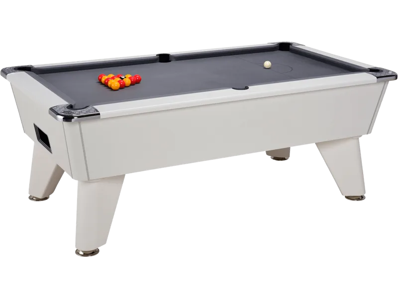 billard pool anglais café freplay DPT Omega blanc tapis gris