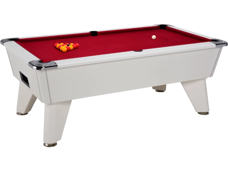 billard pool anglais café freplay DPT Omega blanc tapis rouge