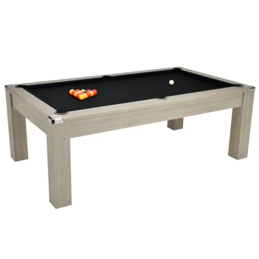 DPT avant garde billard table chêne gris 7ft tapis noir