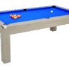 DPT avant garde billard table chêne gris 7ft tapis bleu