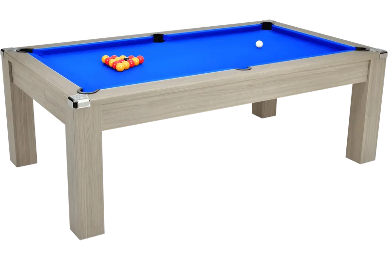DPT avant garde billard table chêne gris 7ft tapis bleu