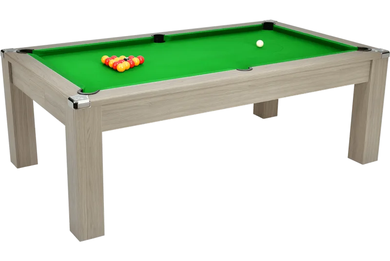 DPT avant garde billard table chêne gris 7ft tapis vert