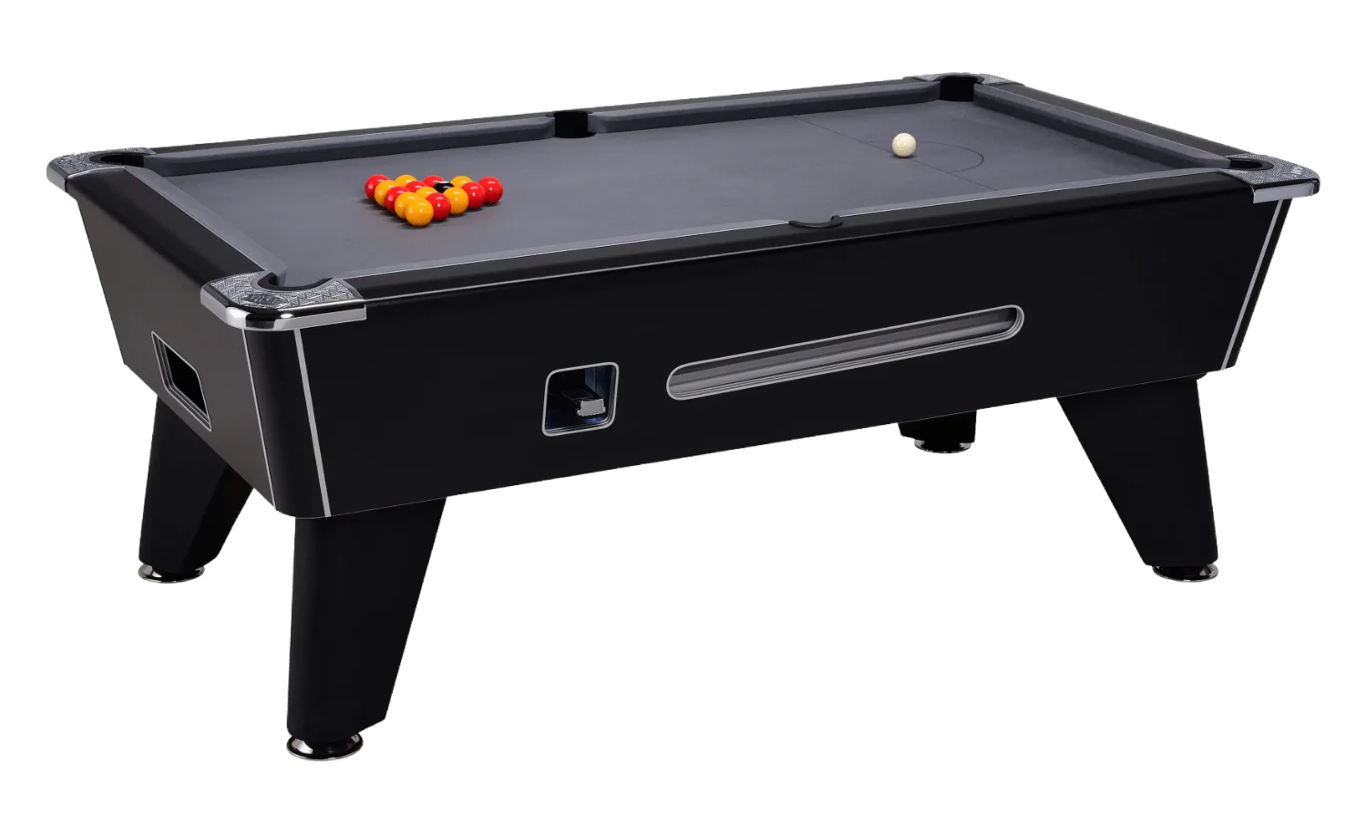 billard pool anglais omega monnayeur dpt angleterre competition noir tapis gris