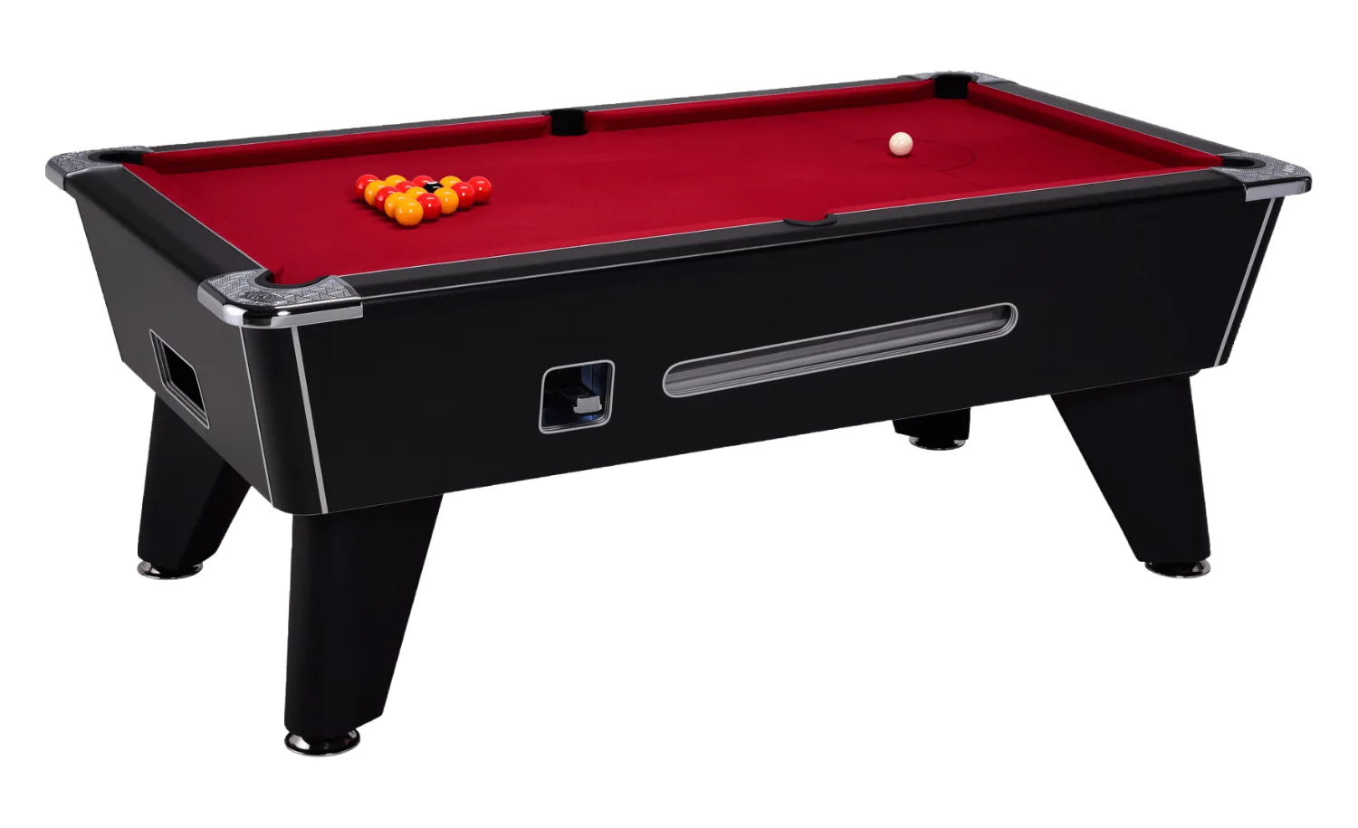 billard pool anglais omega monnayeur dpt angleterre competition noir tapis rouge