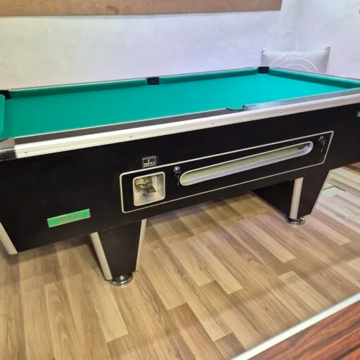 Billard pool Superleague noir à monnayeur 7ft