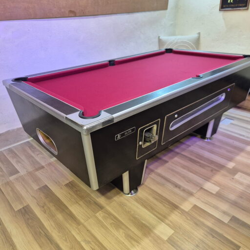 Billard pool Super Elite noir à monnayeur 7ft