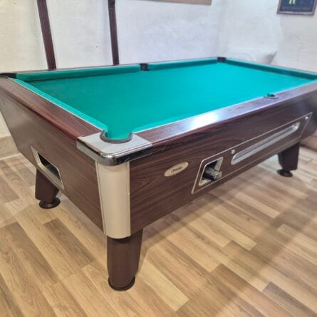 Billard pool Omega brun monnayeur 7ft