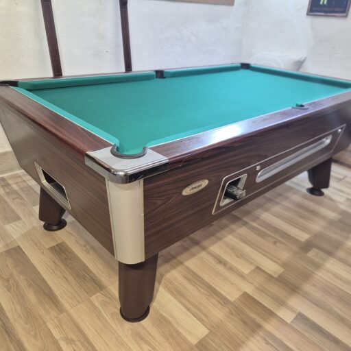Billard pool Omega brun monnayeur 7ft