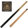 Queue de billard pool anglais 123 cm frêne cannon CUB noire et bois
