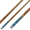 queue snooker pool anglais 145 cm classic bleu eau frene marron brune