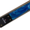 queue de billard snooker pool anglais en frene noire et bois avec bleu eau motifs élégante